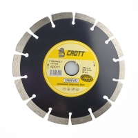 Диск алмазный отрезной сегментный 180x22.2 мм,"CROTT"