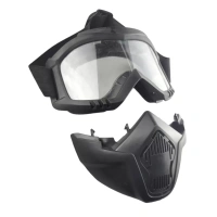 Маска-очки защитная, трансформер, прозрачная-2 оптом